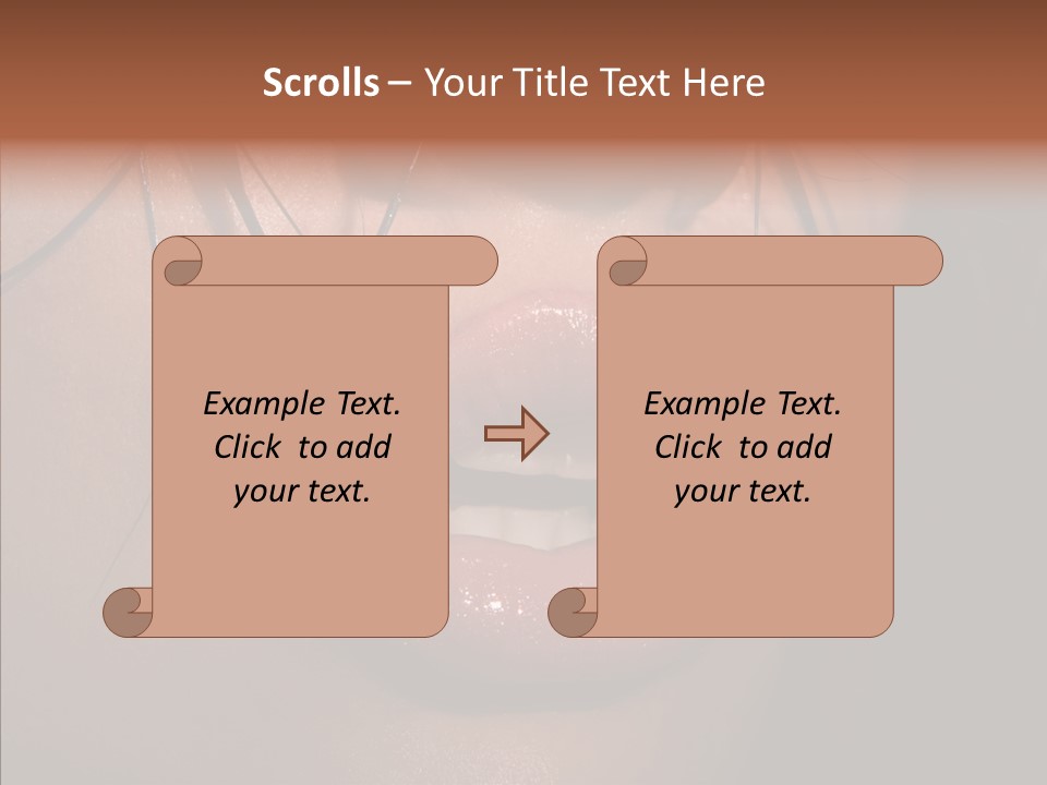 Pretty Makeup Hair PowerPoint Template