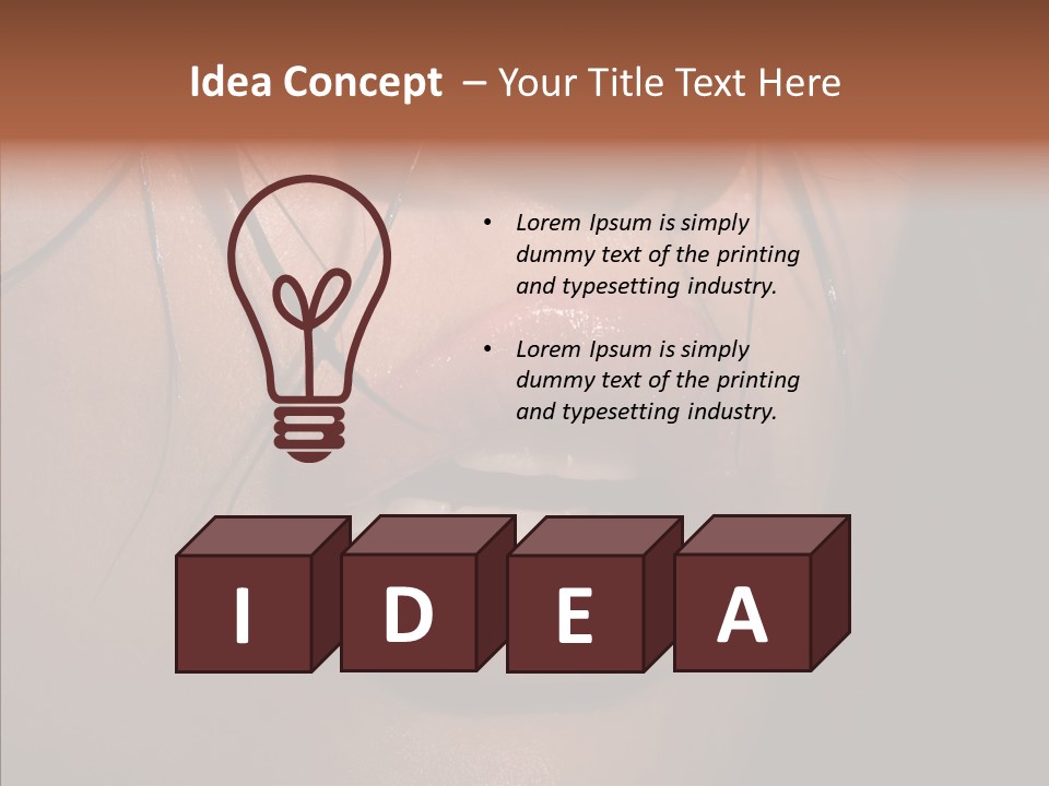 Pretty Makeup Hair PowerPoint Template