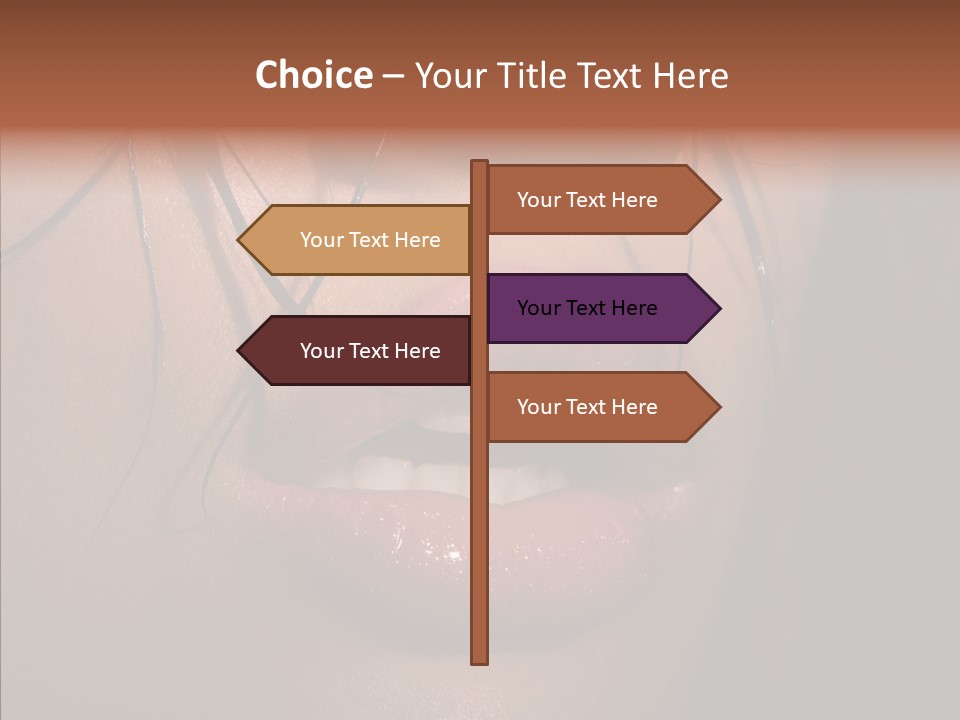 Pretty Makeup Hair PowerPoint Template