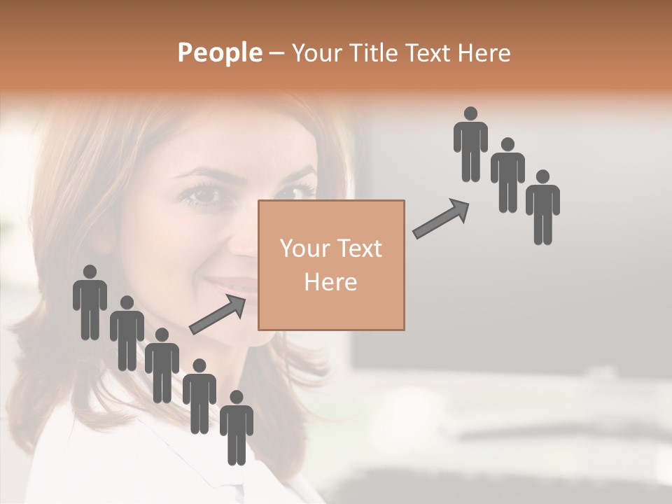 Human Chair Together PowerPoint Template