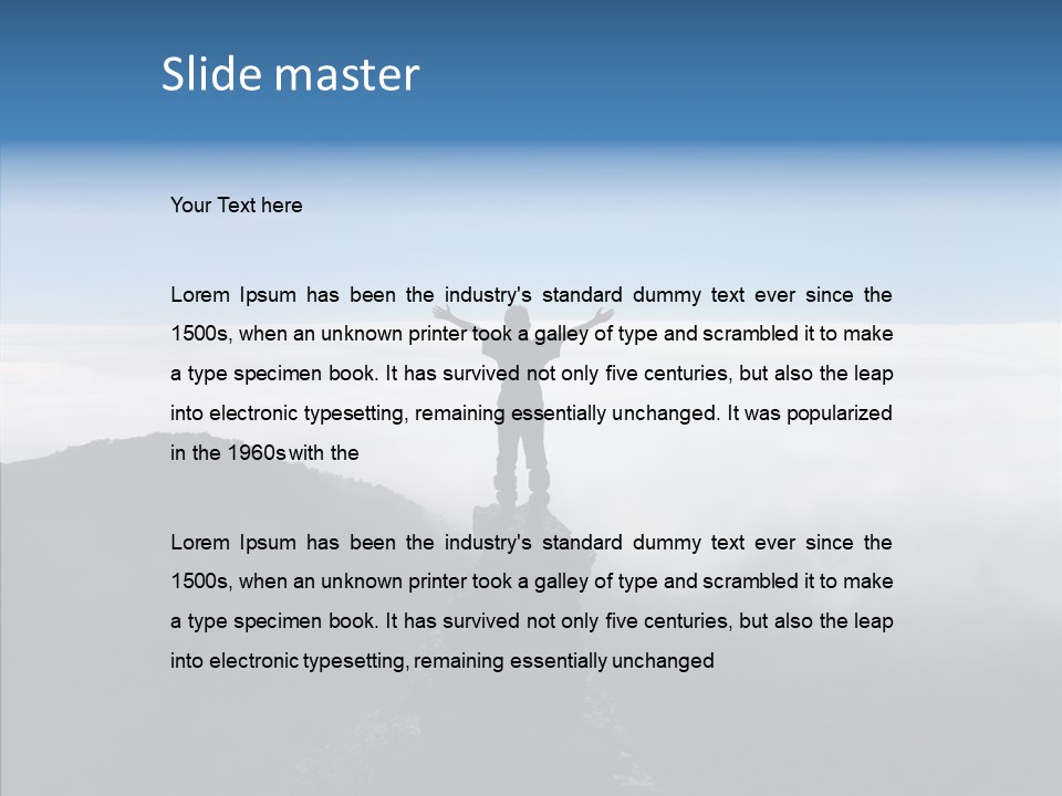 Rock Sport Win PowerPoint Template