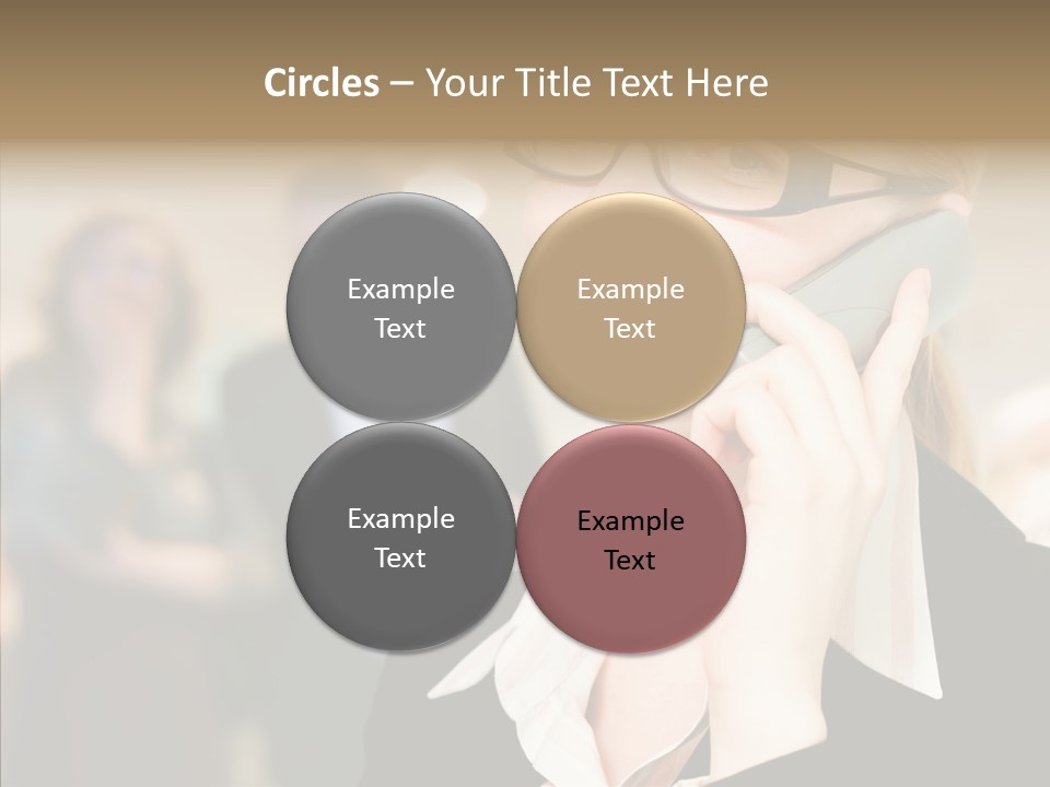 Person Receptionist Call PowerPoint Template