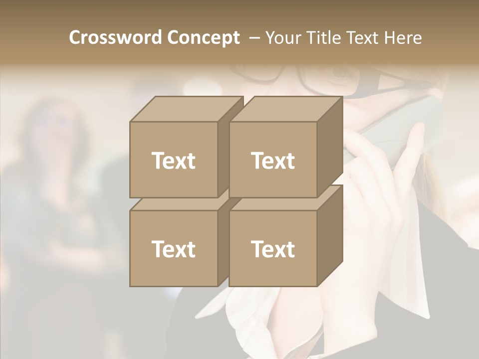 Person Receptionist Call PowerPoint Template