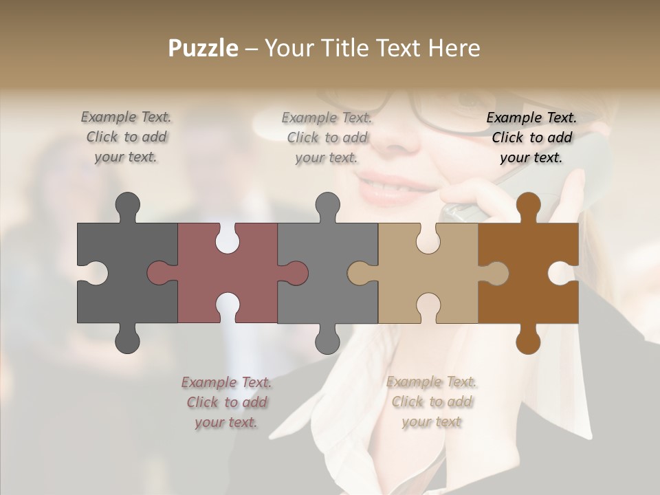 Person Receptionist Call PowerPoint Template
