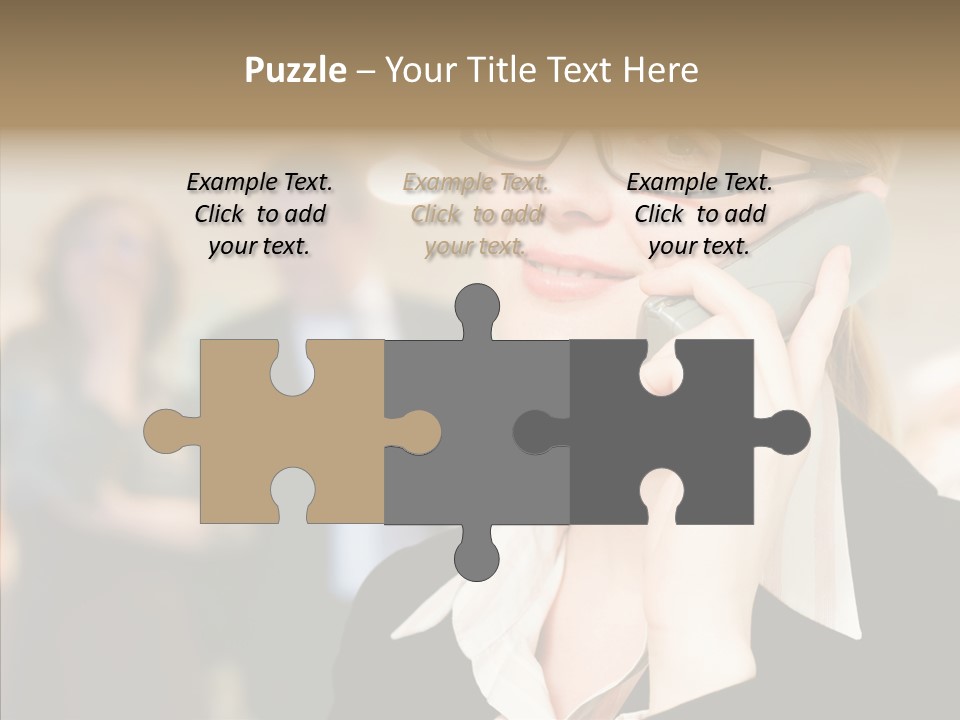 Person Receptionist Call PowerPoint Template