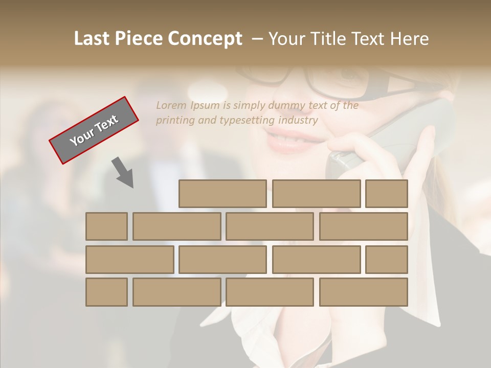 Person Receptionist Call PowerPoint Template