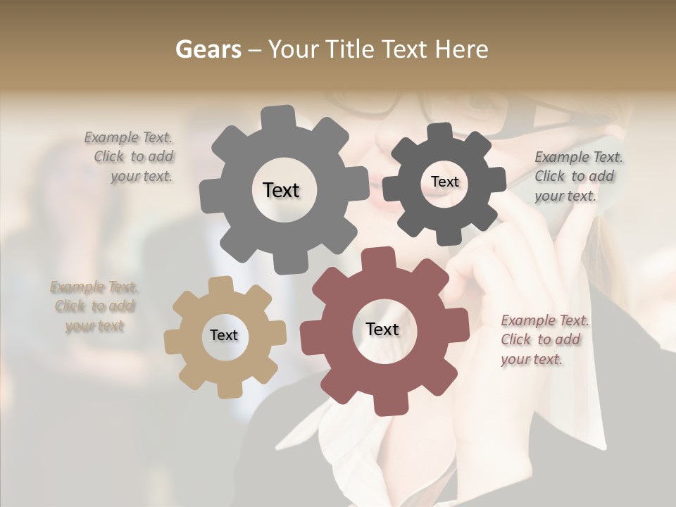 Person Receptionist Call PowerPoint Template