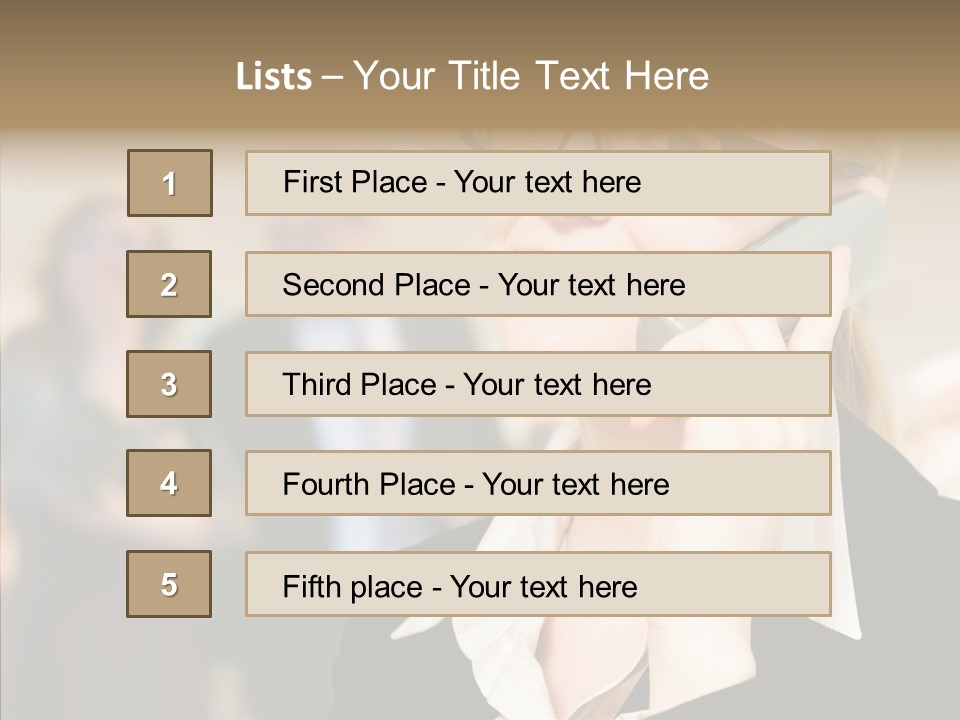Person Receptionist Call PowerPoint Template