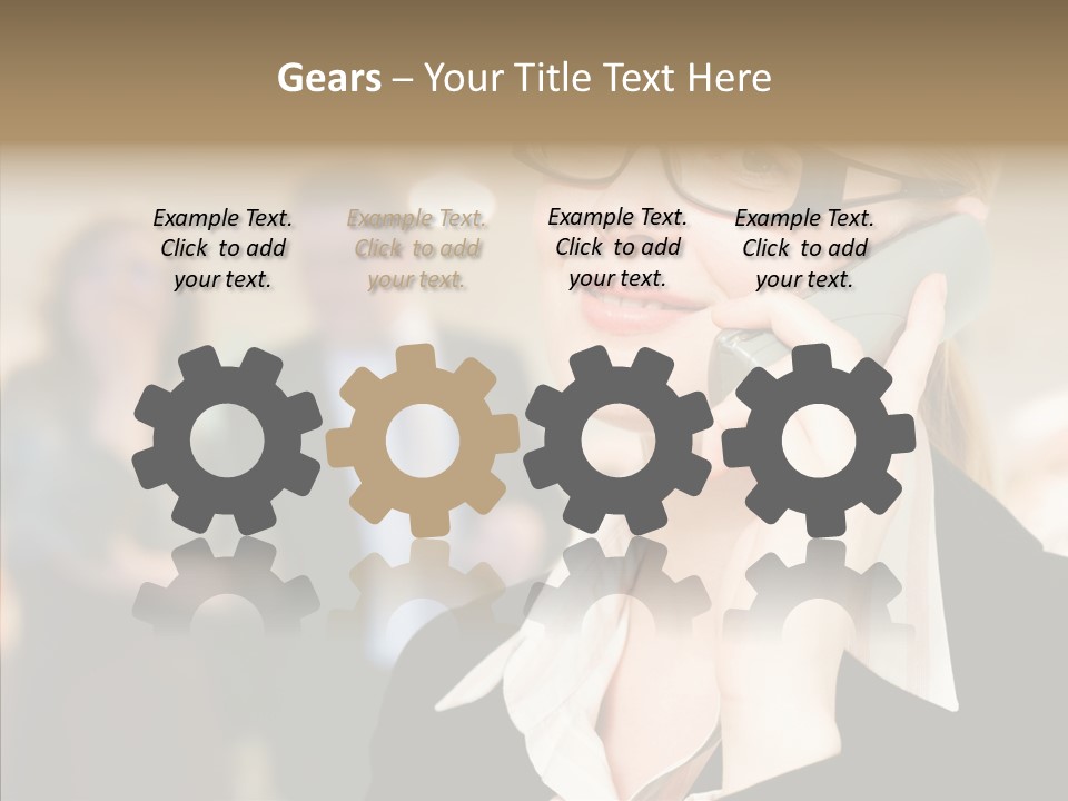 Person Receptionist Call PowerPoint Template