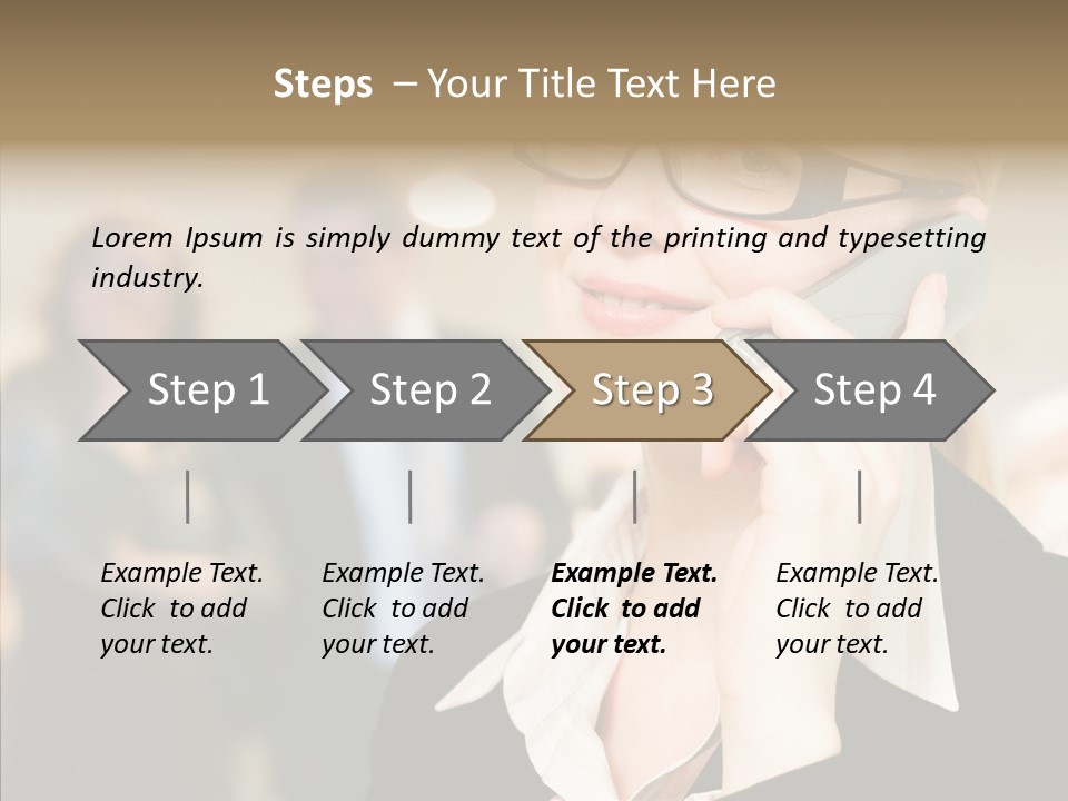 Person Receptionist Call PowerPoint Template
