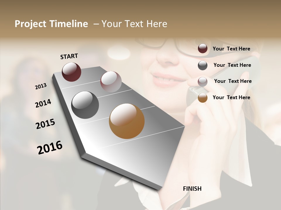 Person Receptionist Call PowerPoint Template
