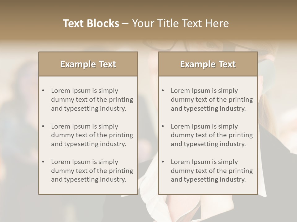 Person Receptionist Call PowerPoint Template