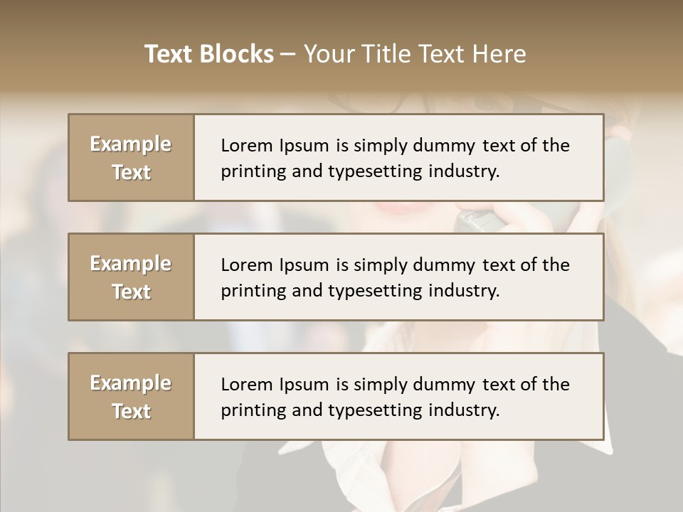 Person Receptionist Call PowerPoint Template