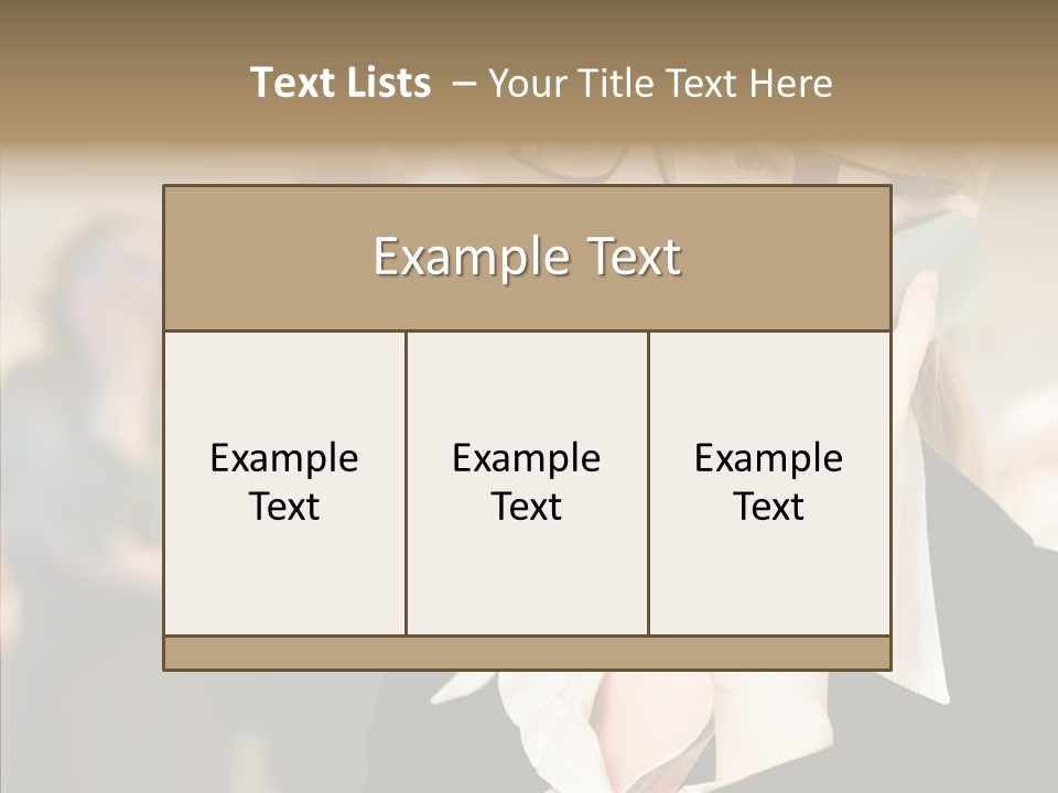 Person Receptionist Call PowerPoint Template