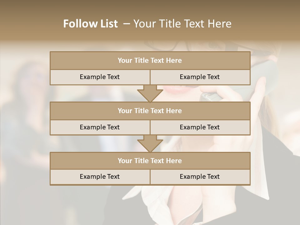 Person Receptionist Call PowerPoint Template