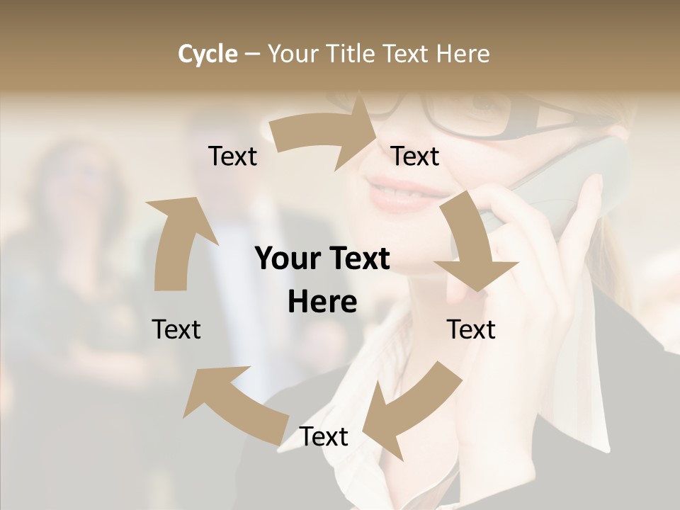 Person Receptionist Call PowerPoint Template