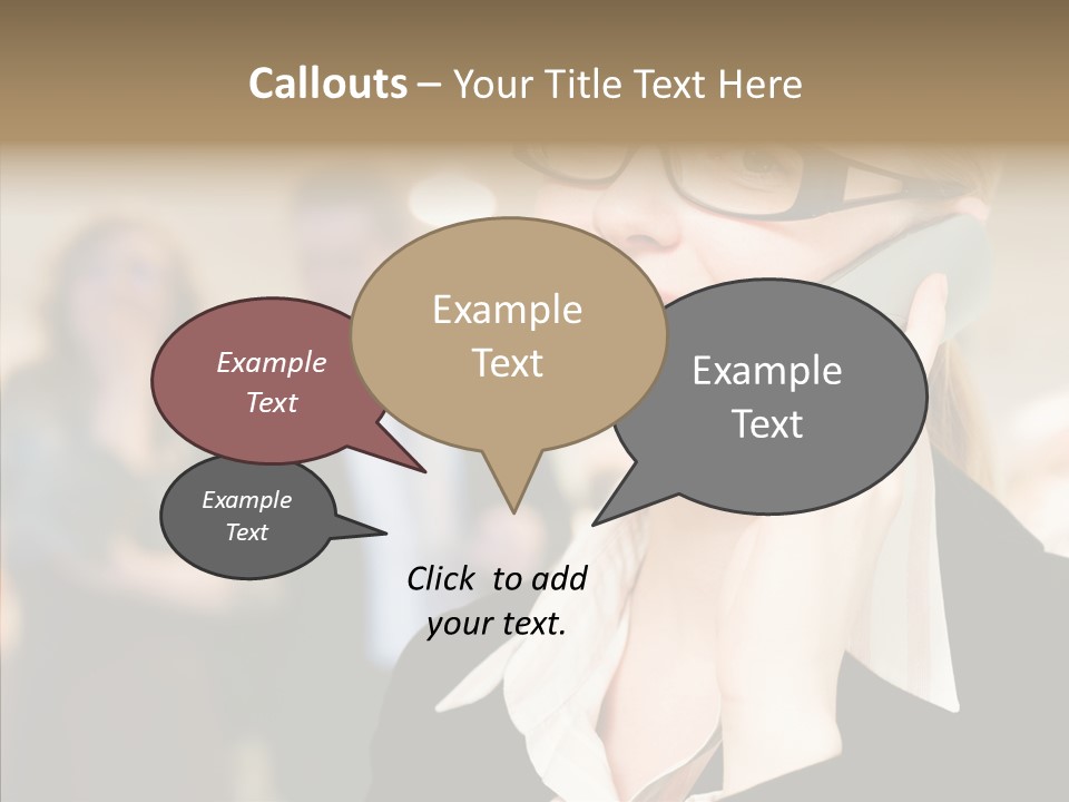 Person Receptionist Call PowerPoint Template