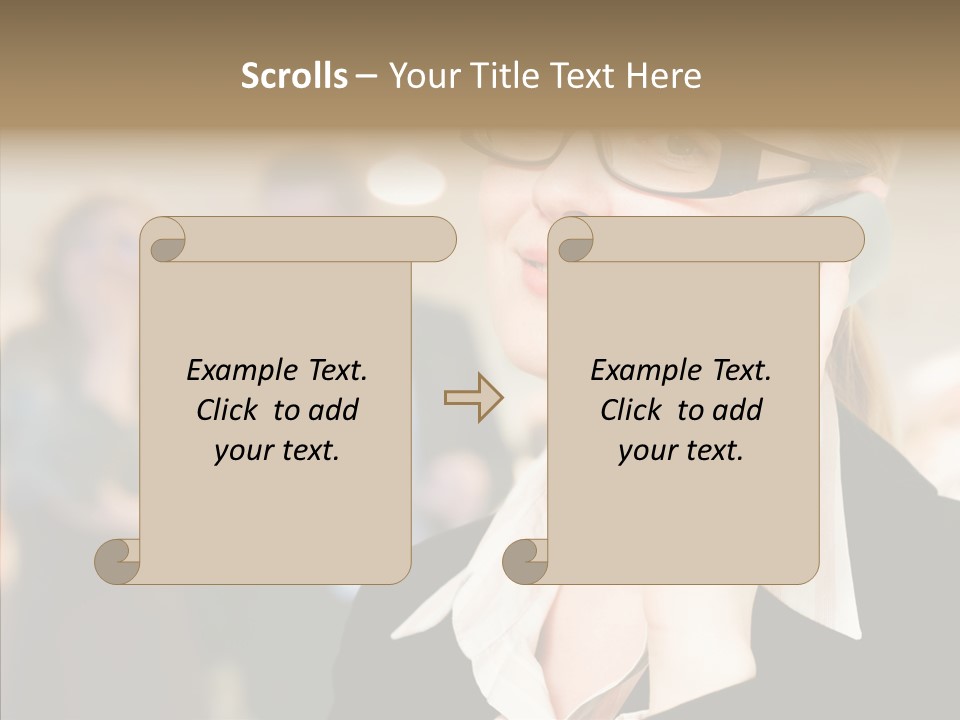 Person Receptionist Call PowerPoint Template