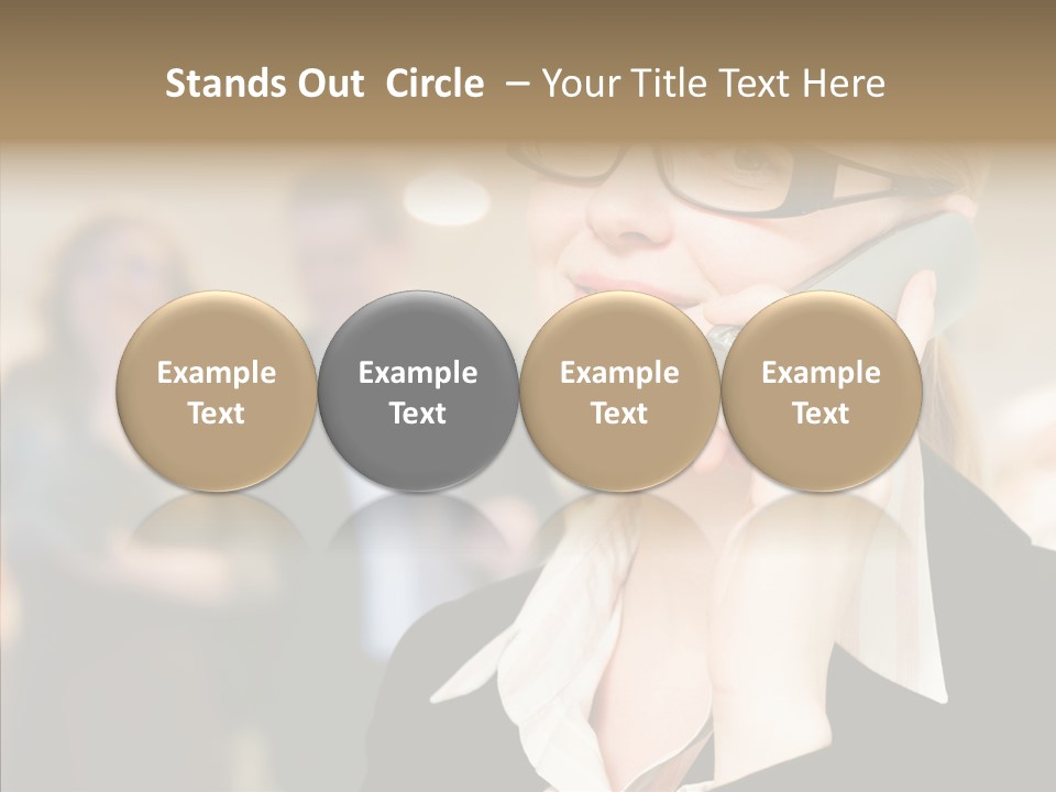 Person Receptionist Call PowerPoint Template