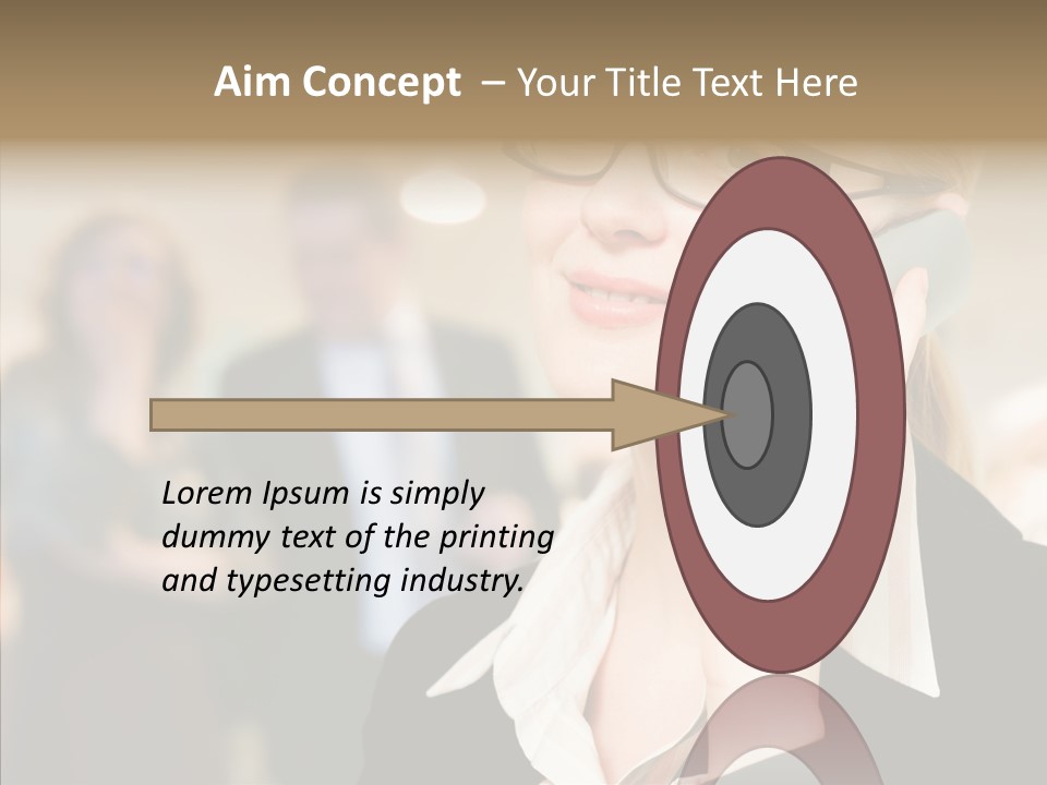 Person Receptionist Call PowerPoint Template