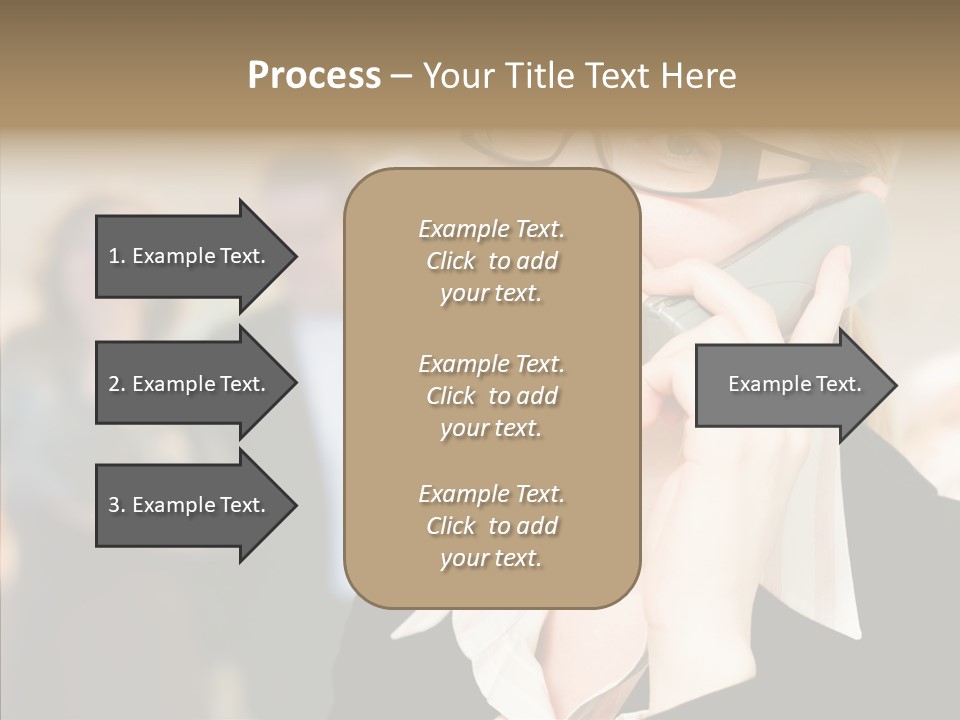 Person Receptionist Call PowerPoint Template