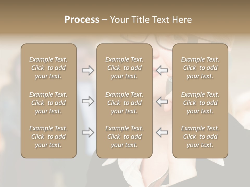 Person Receptionist Call PowerPoint Template
