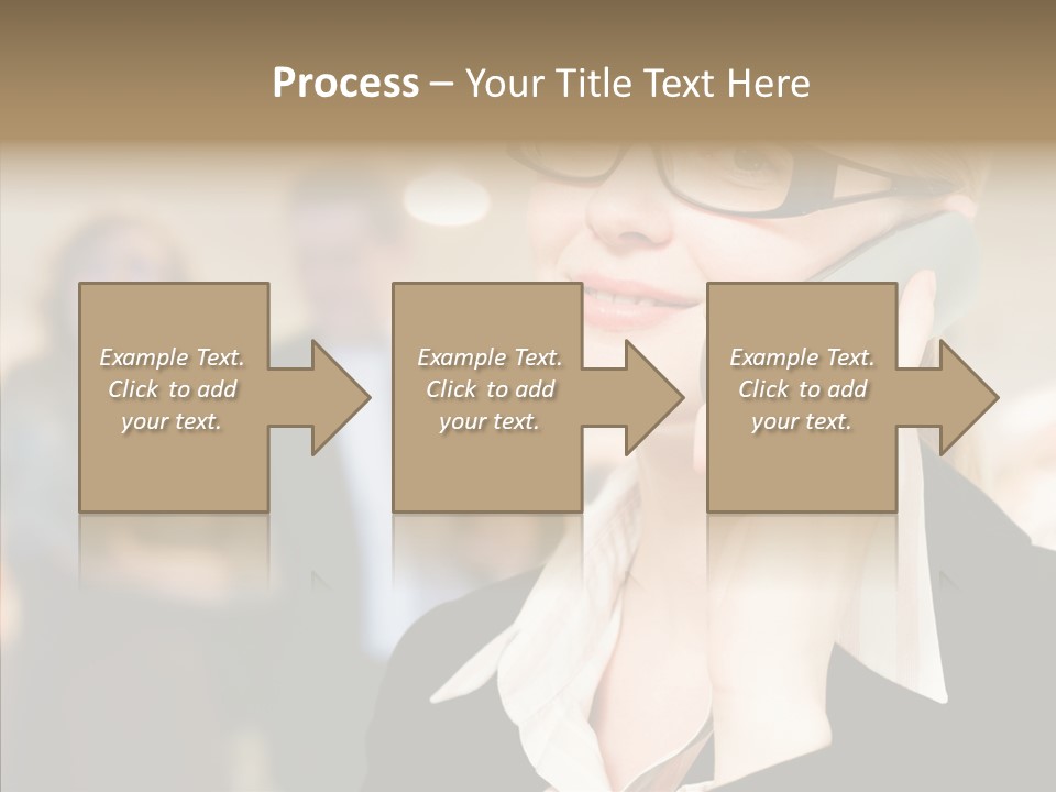 Person Receptionist Call PowerPoint Template