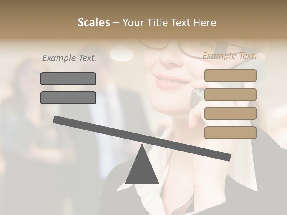 Person Receptionist Call PowerPoint Template