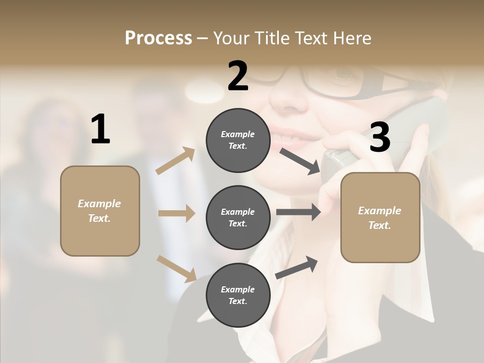 Person Receptionist Call PowerPoint Template