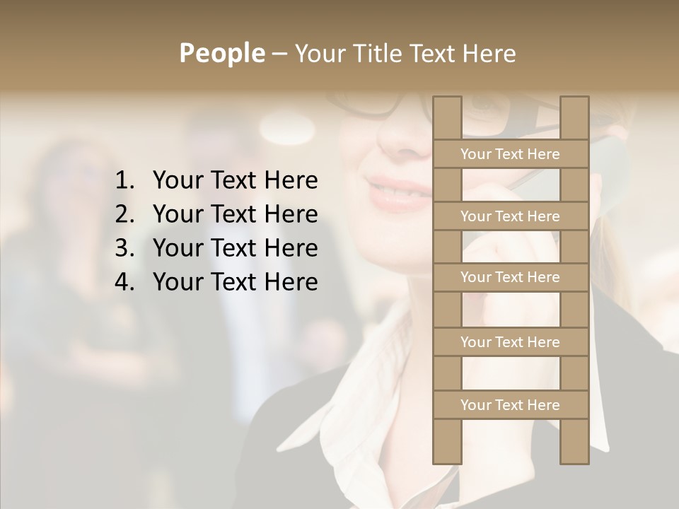 Person Receptionist Call PowerPoint Template