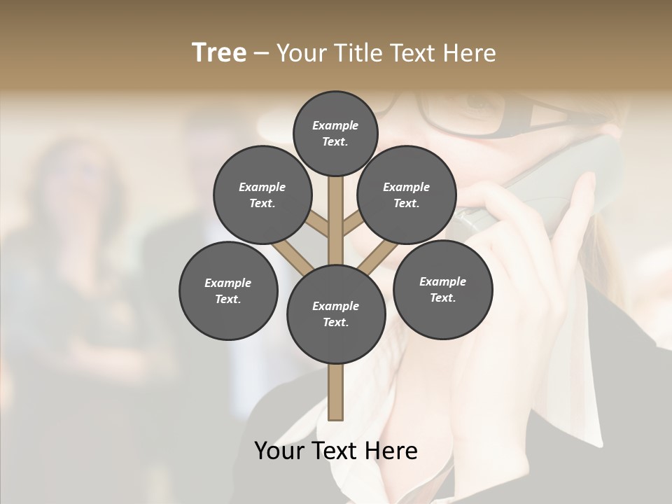 Person Receptionist Call PowerPoint Template