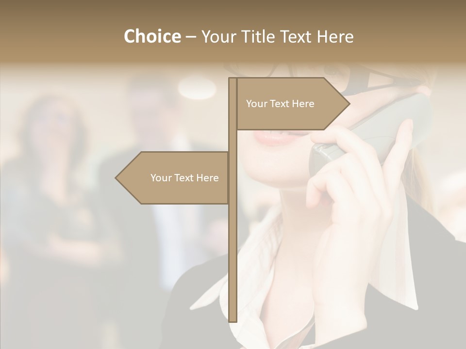 Person Receptionist Call PowerPoint Template
