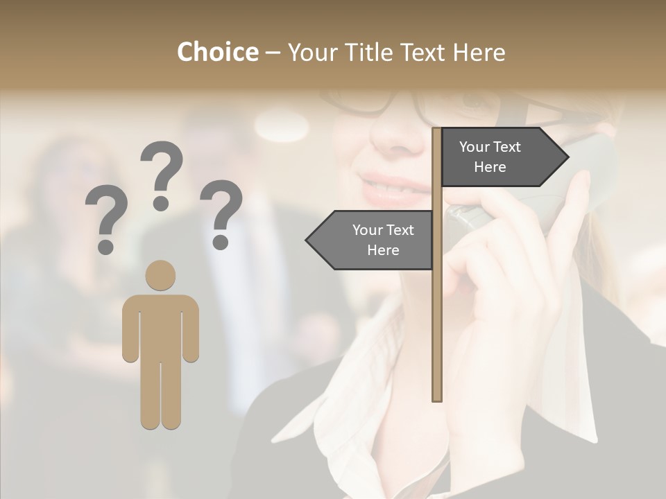 Person Receptionist Call PowerPoint Template