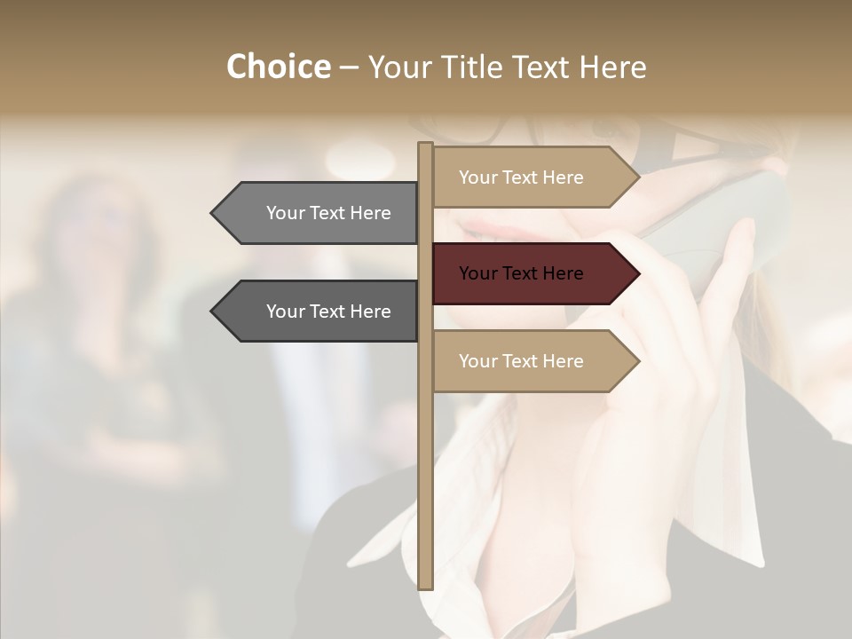 Person Receptionist Call PowerPoint Template