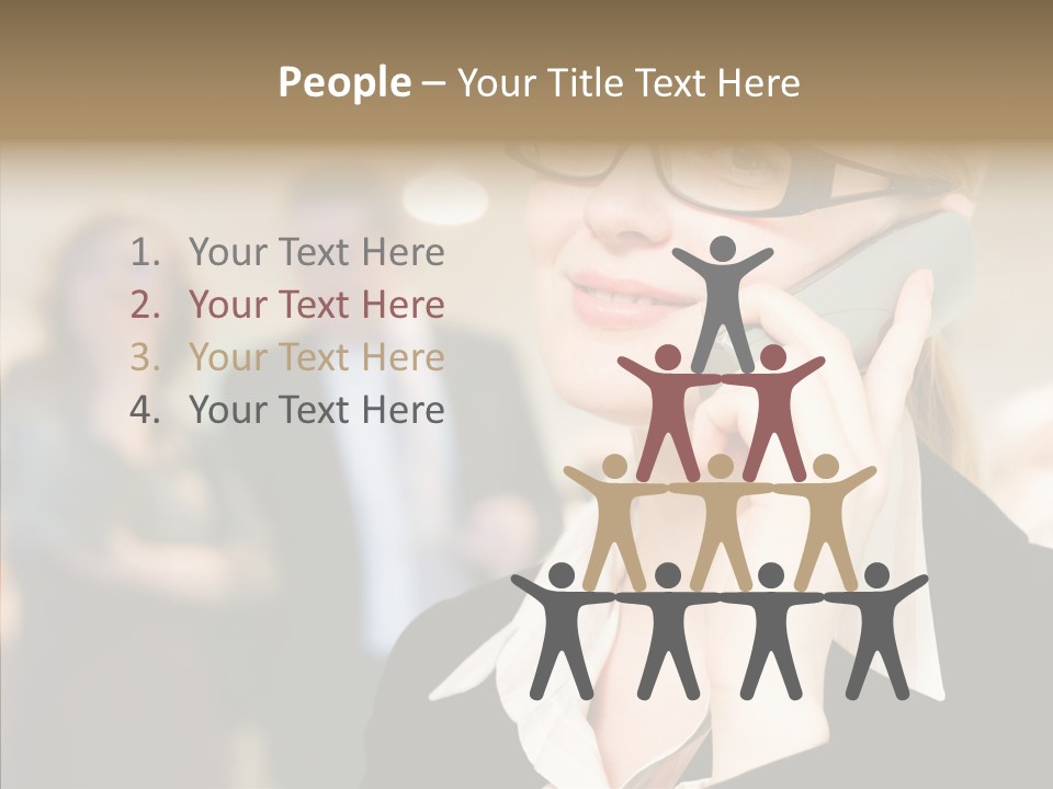 Person Receptionist Call PowerPoint Template