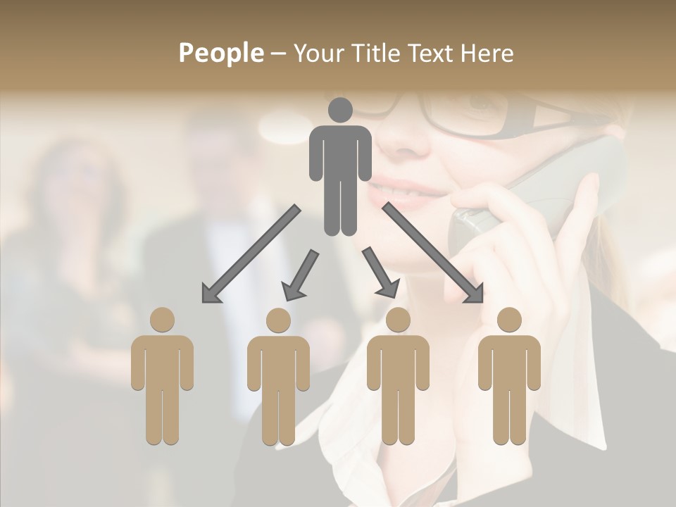 Person Receptionist Call PowerPoint Template