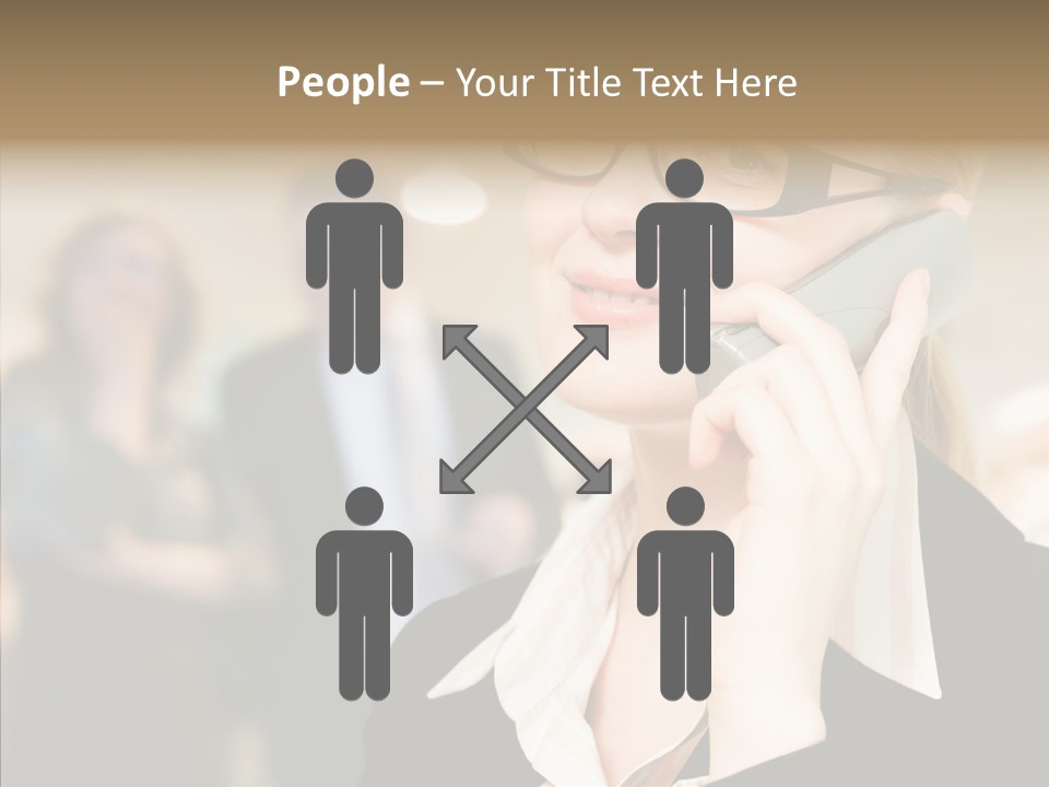 Person Receptionist Call PowerPoint Template