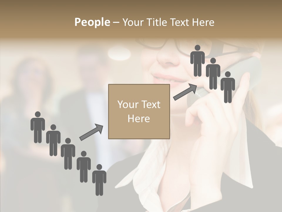 Person Receptionist Call PowerPoint Template