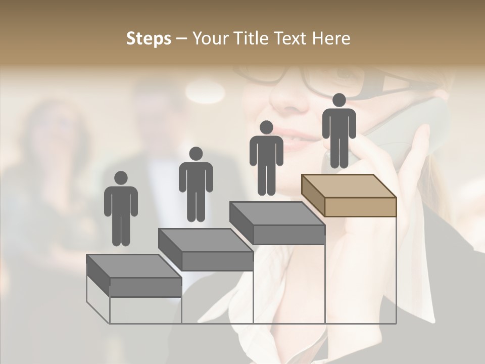 Person Receptionist Call PowerPoint Template