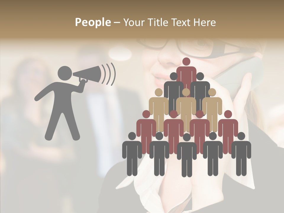 Person Receptionist Call PowerPoint Template