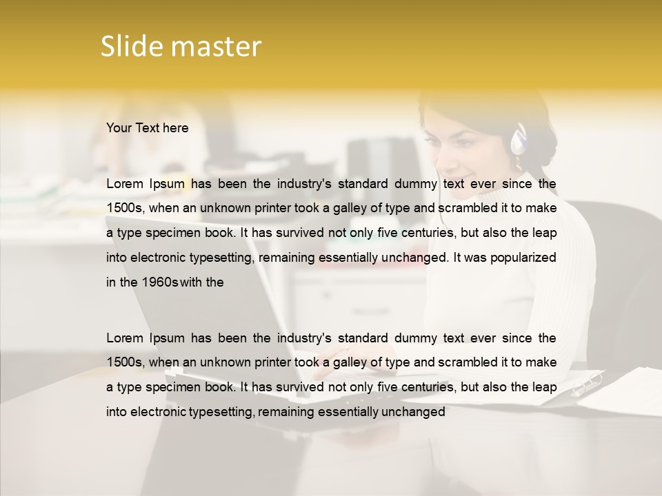 Team Group Room PowerPoint Template