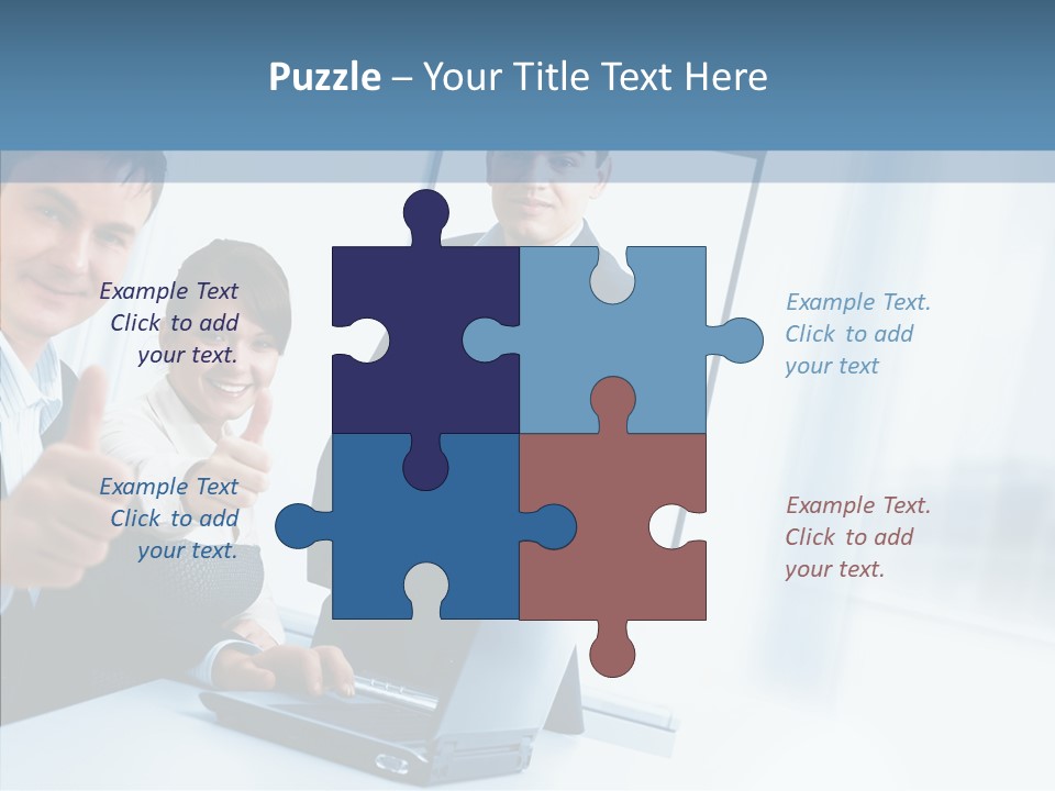 Board Writing Team PowerPoint Template