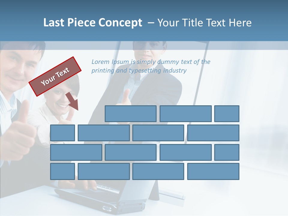 Board Writing Team PowerPoint Template