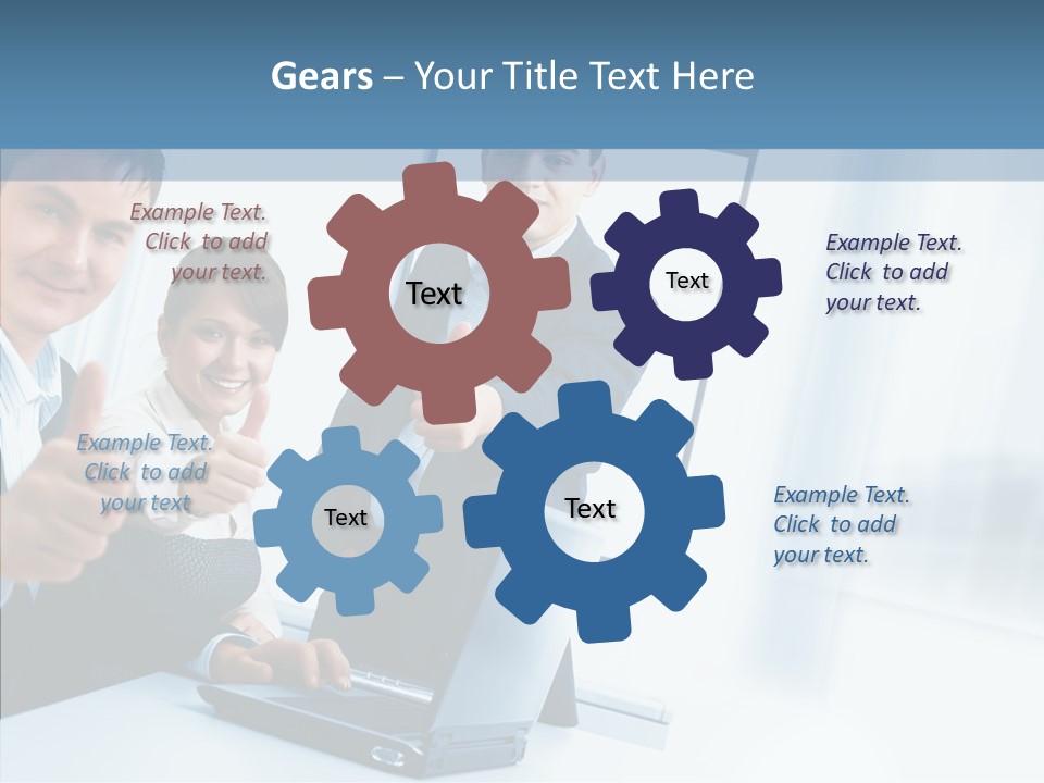 Board Writing Team PowerPoint Template