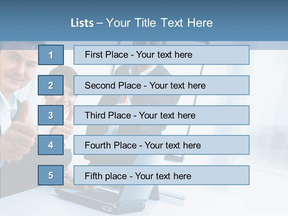 Board Writing Team PowerPoint Template
