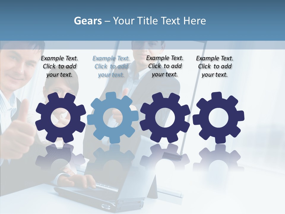 Board Writing Team PowerPoint Template
