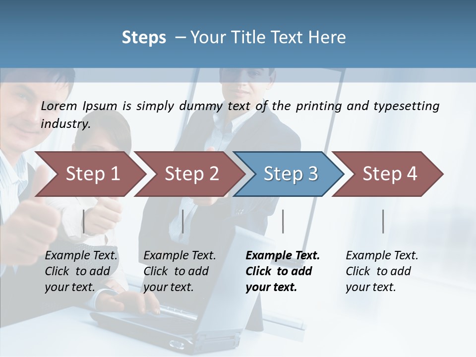 Board Writing Team PowerPoint Template