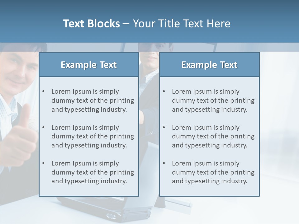 Board Writing Team PowerPoint Template