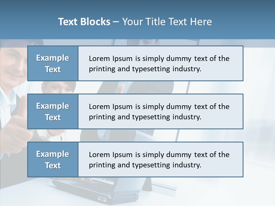 Board Writing Team PowerPoint Template