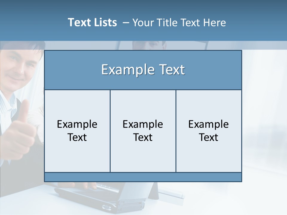 Board Writing Team PowerPoint Template